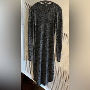 Aritzia Wilfred Bodycon Midi Stretch Knit Long-sleeve Dress Size Small GUC